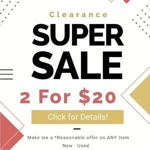 Clearance Super Sale Offer